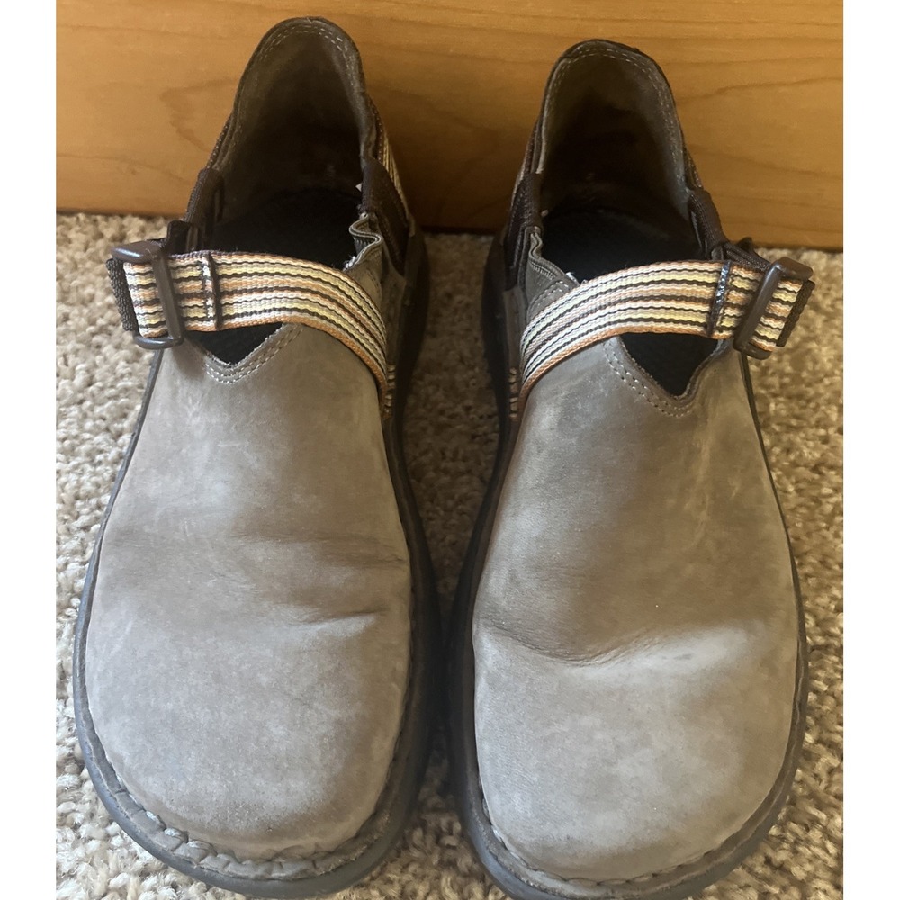 Chaco Women's 7.5 Pedshed Brown Closed Toe Nubuck Leather Shoes Comfort Outdoor - Picture 2 of 13